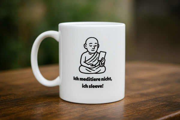 Tasse - Ich meditiere nicht, ich sleeve!