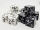 Würfelset Opaque D6: Counter Dice +/- Black/White