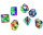 Würfelset Transparent: Rainbow Storm