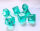 Würfelset Transparent: Ice mint