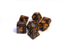 Würfelset Pearl: Black/Gold