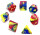 Würfelset: Harlekin