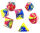 Würfelset: Harlekin