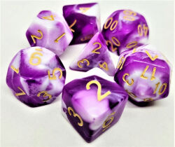 Würfelset Racing: Purple/White