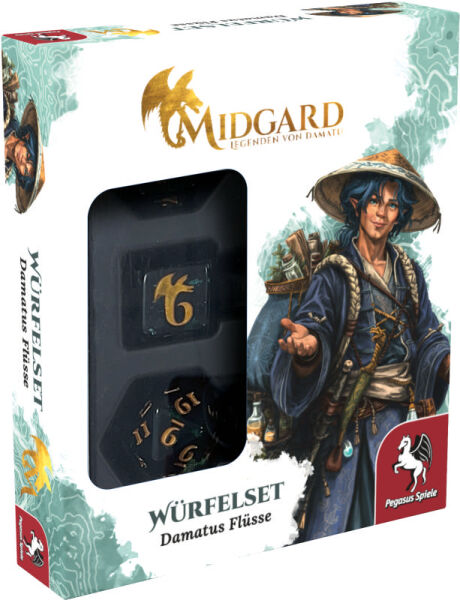 Midgard: Legenden von Damatu: Würfelset - Damatus Flüsse | Zubehör | Deutsch