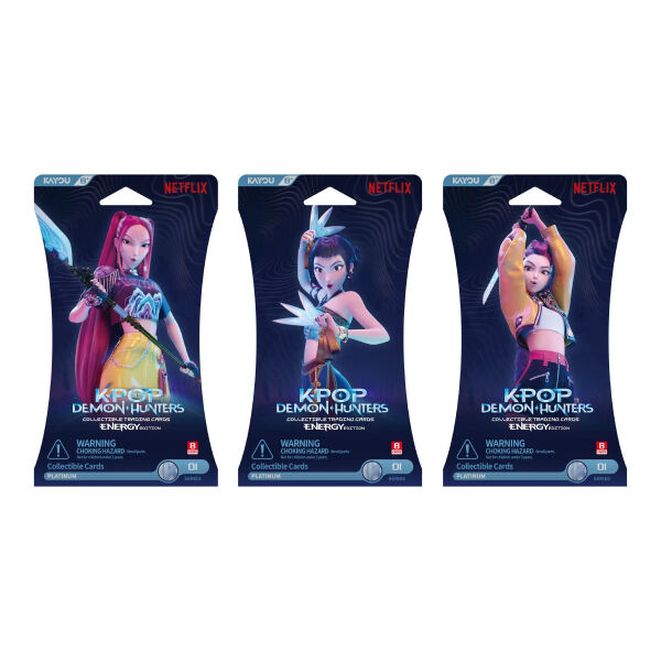 KPop Demon Hunters - World Tour Collectible Cards - Energy Edition (Platinum) - Pack (Blister)