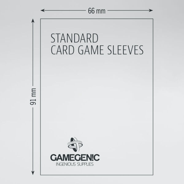 Gamegenic - Matte Sleeves - Gray (66x91mm) - Value Pack