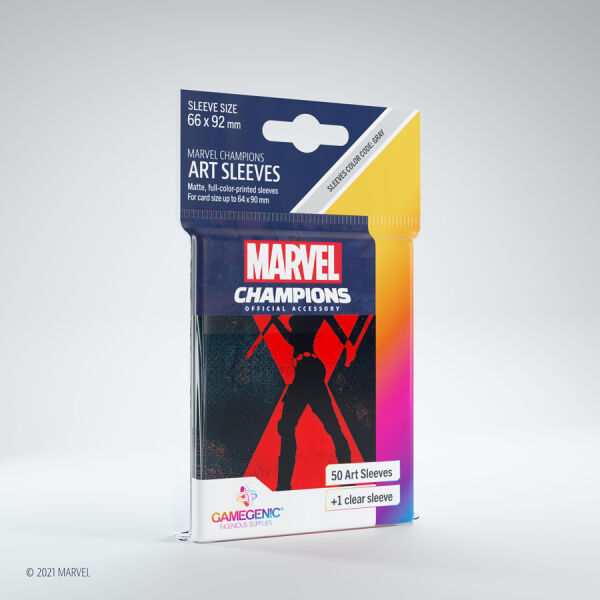 Gamegenic - Marvel Champions Art Sleeves - Black Widow