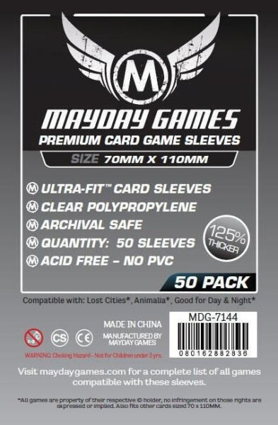 Mayday Games Premium Card Sleeves 7144 (70x110mm)