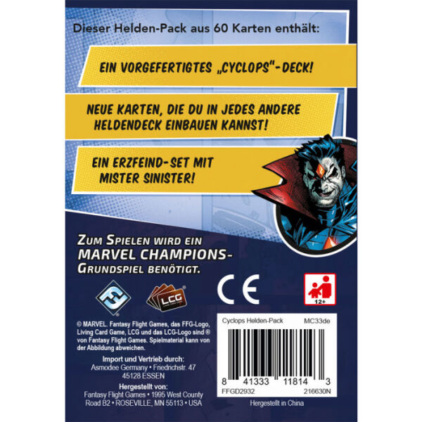 Marvel Champions: Das Kartenspiel - Cyclops (Erweiterung)
