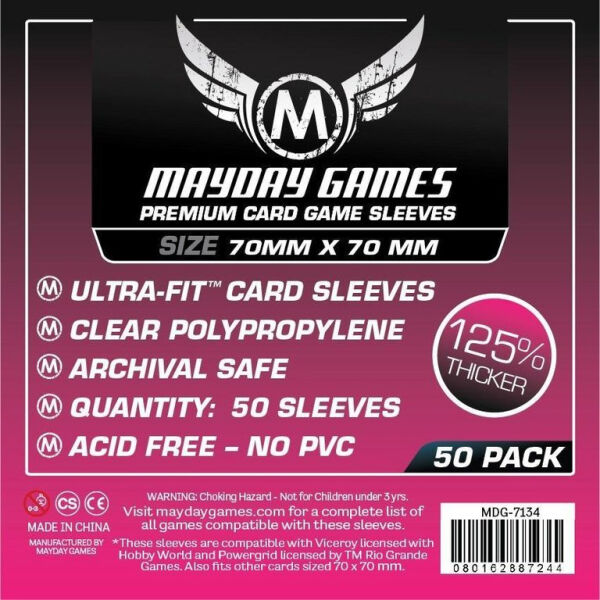 Mayday Games Premium Card Sleeves 7134 (70x70mm)