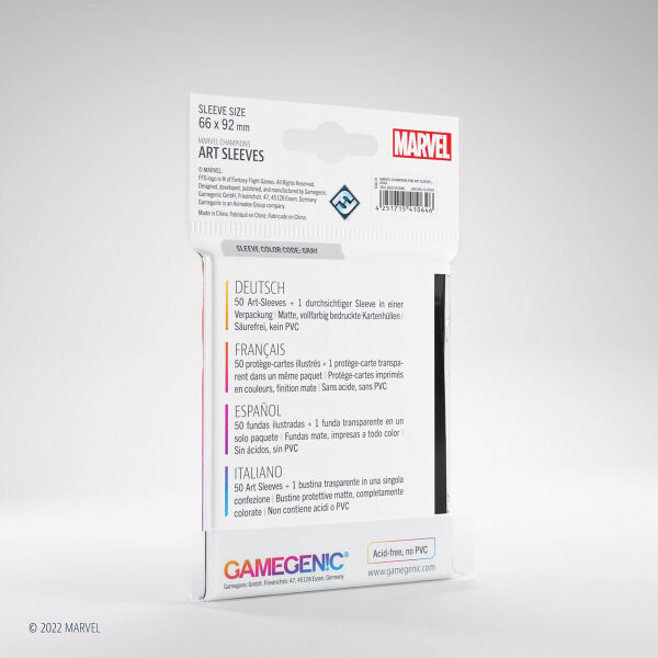 Gamegenic - Marvel Champions Fine Art Sleeves - Drax