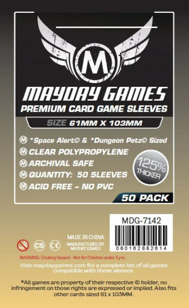 Mayday Games Premium Card Sleeves 7142 (61x103mm)