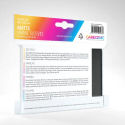 Gamegenic - Matte Prime Sleeves - Standard Size in Black