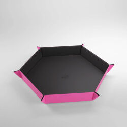 Magnetic Dice Tray Hexagonal Black / Pink