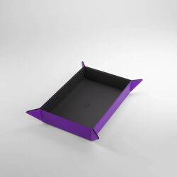 Magnetic Dice Tray Rectangular Black / Purple