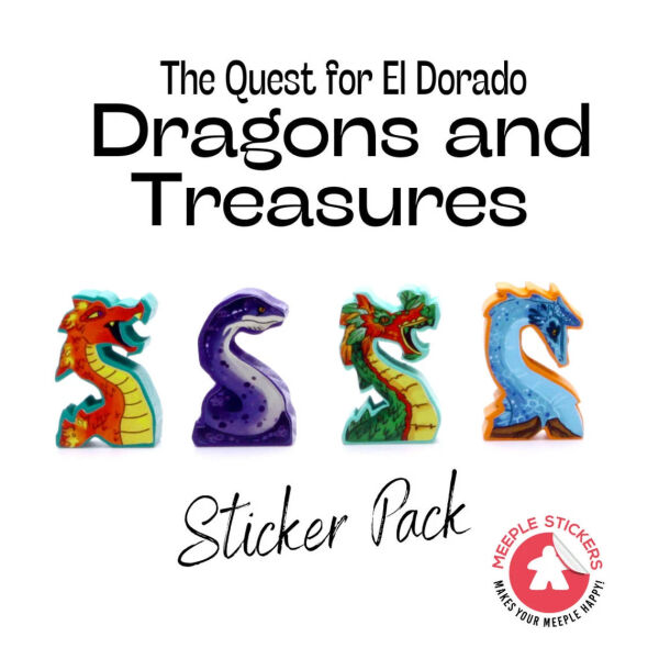 Meeplestickers für The Quest for El Dorado - Dragons and Treausers