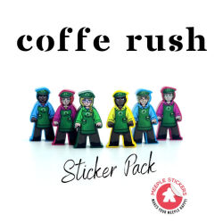 Meeplestickers für Café Barista