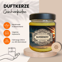 Duftkerze Banishment mit Überraschungswürfel
