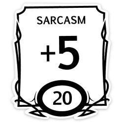 Glassstaff - Stat Block Sarcasm Sticker